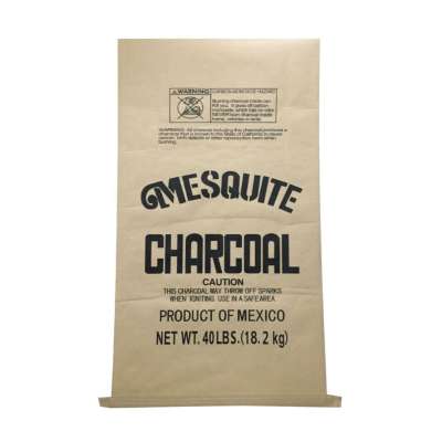 3kg 5kg 10kg 15kg charcoal bag kraft paper laminated PP woven