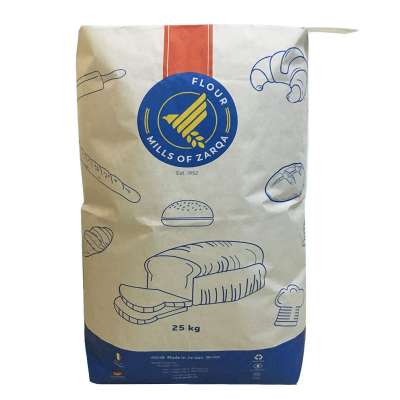 25kg custom printing kraft paper valve bag for food