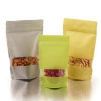 Biodegradable plastic bags eco-friendly stand up pouch bag with zipper for organic vegan protein powder/Soft-sugar candy