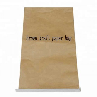 logo customized brown craft paper bag