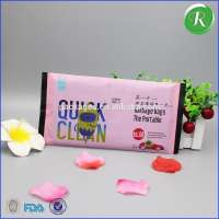 Printed vehicle garbage bags plastic wet wipes bag